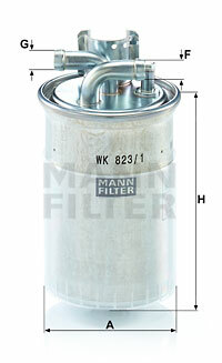 Filtr paliwa WK 823/1 MANN-FILTER MANN+HUMMEL GMBH