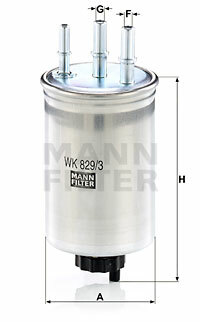 Filtr paliwa WK 829/3 MANN-FILTER MANN+HUMMEL GMBH