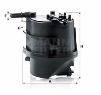 Filtr paliwa wyprzedaż WK 939 MANN-FILTER MANN+HUMMEL GMBH