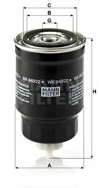 Filtr paliwa WK 940/22 MANN-FILTER MANN+HUMMEL GMBH