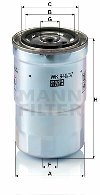 Filtr paliwa WK 940/37 x MANN-FILTER MANN+HUMMEL GMBH