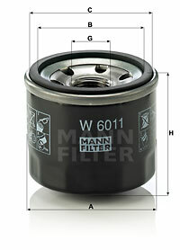 Filtr oleju W 6011 MANN-FILTER MANN+HUMMEL GMBH