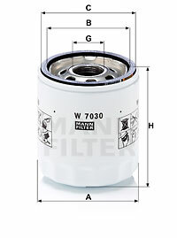 Filtr oleju W 7030 MANN-FILTER MANN+HUMMEL GMBH