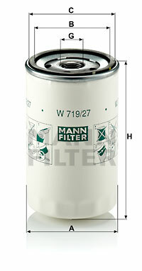 Filtr oleju W 719/27 MANN-FILTER MANN+HUMMEL GMBH