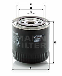 Filtr oleju W 920/11 MANN-FILTER MANN+HUMMEL GMBH