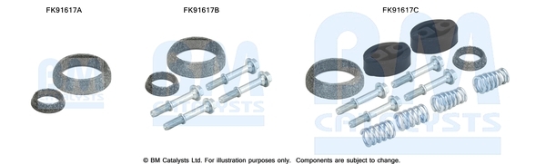 Zestaw montażowy, katalizator FK91617 BM CATALYSTS
