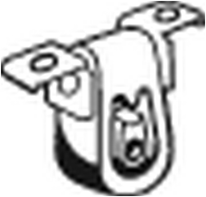 Pasek gumowy, system wydechowy 255-034 BOSAL INTERNATIONAL N.V.