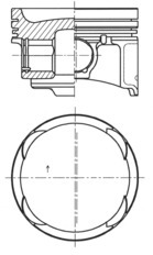 Tłok 41729600 KOLBENSCHMIDT