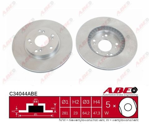 Tarcza hamulcowa C34044ABE ABE