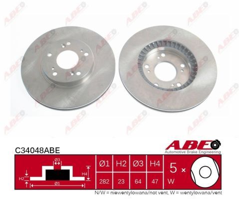 Tarcza hamulcowa C34048ABE ABE