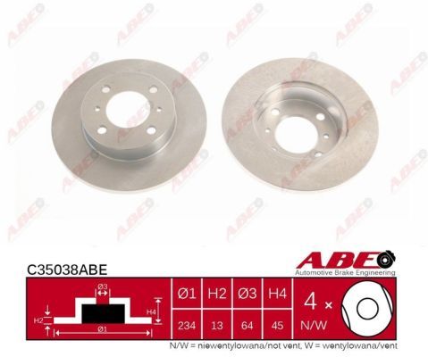 Tarcza hamulcowa C35038ABE ABE