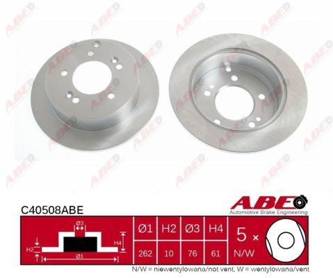 Tarcza hamulcowa C40508ABE ABE