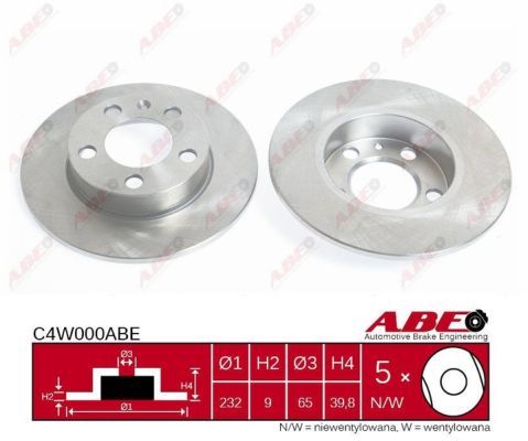 Tarcza hamulcowa C4W000ABE ABE