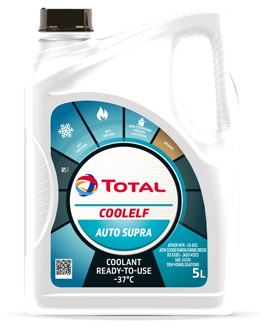 PLYN DO CHLODNIC COOLELF AUTO SUPRA      5L  (-37 ST)  MB 326.3, VW TL774D (G12+), GM 2213660 ELF