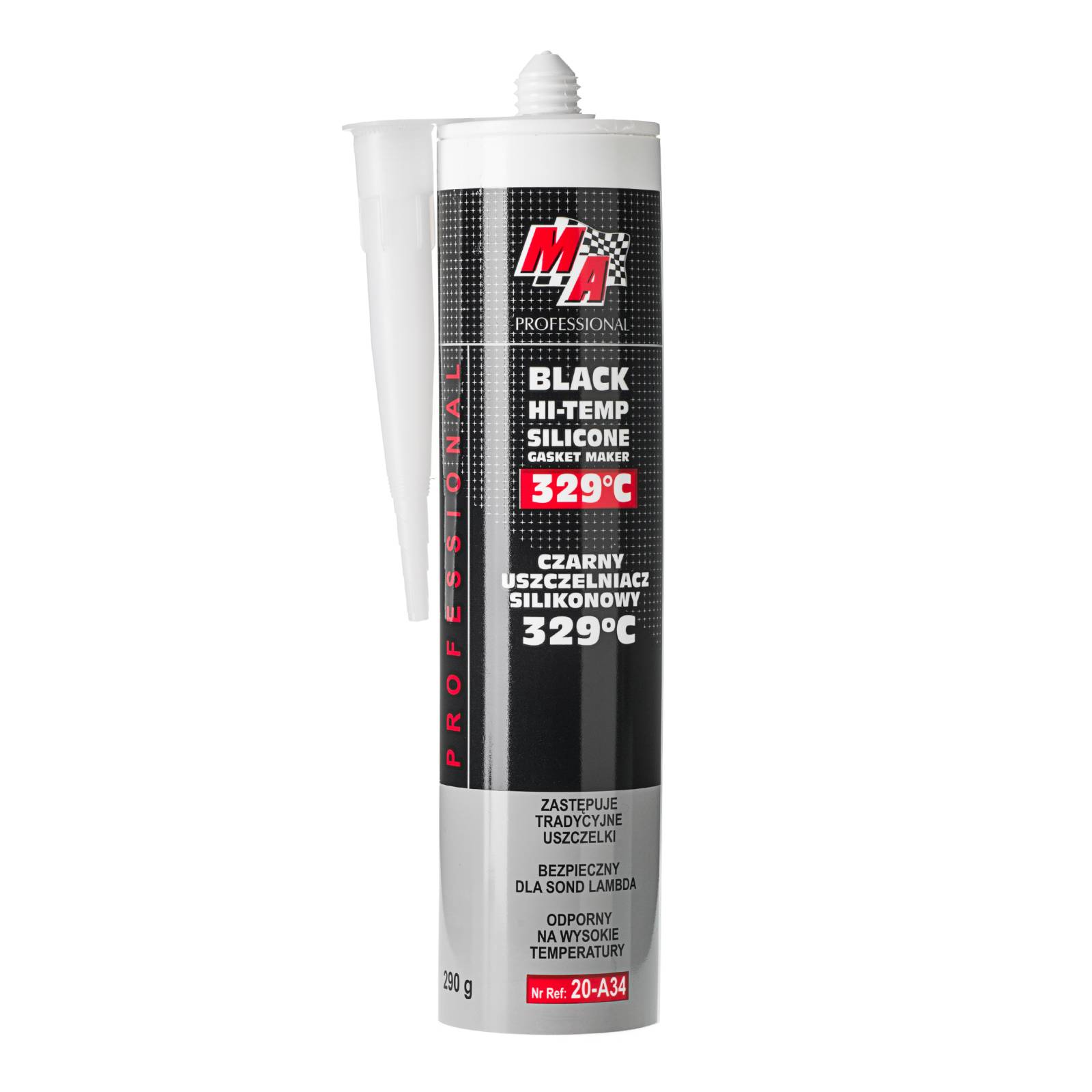 USZCZELNIACZ SILIKONOWY CZARNY -59°C : 329°C  290G MA PROFESSIONAL SZT AMTRA 20-A34 AMTRA