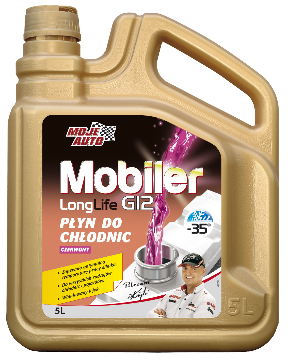 PLYN DO CHLODNIC MOBILER CZERWONY 5L  G12 5L AMTRA. 61-111 AMTRA