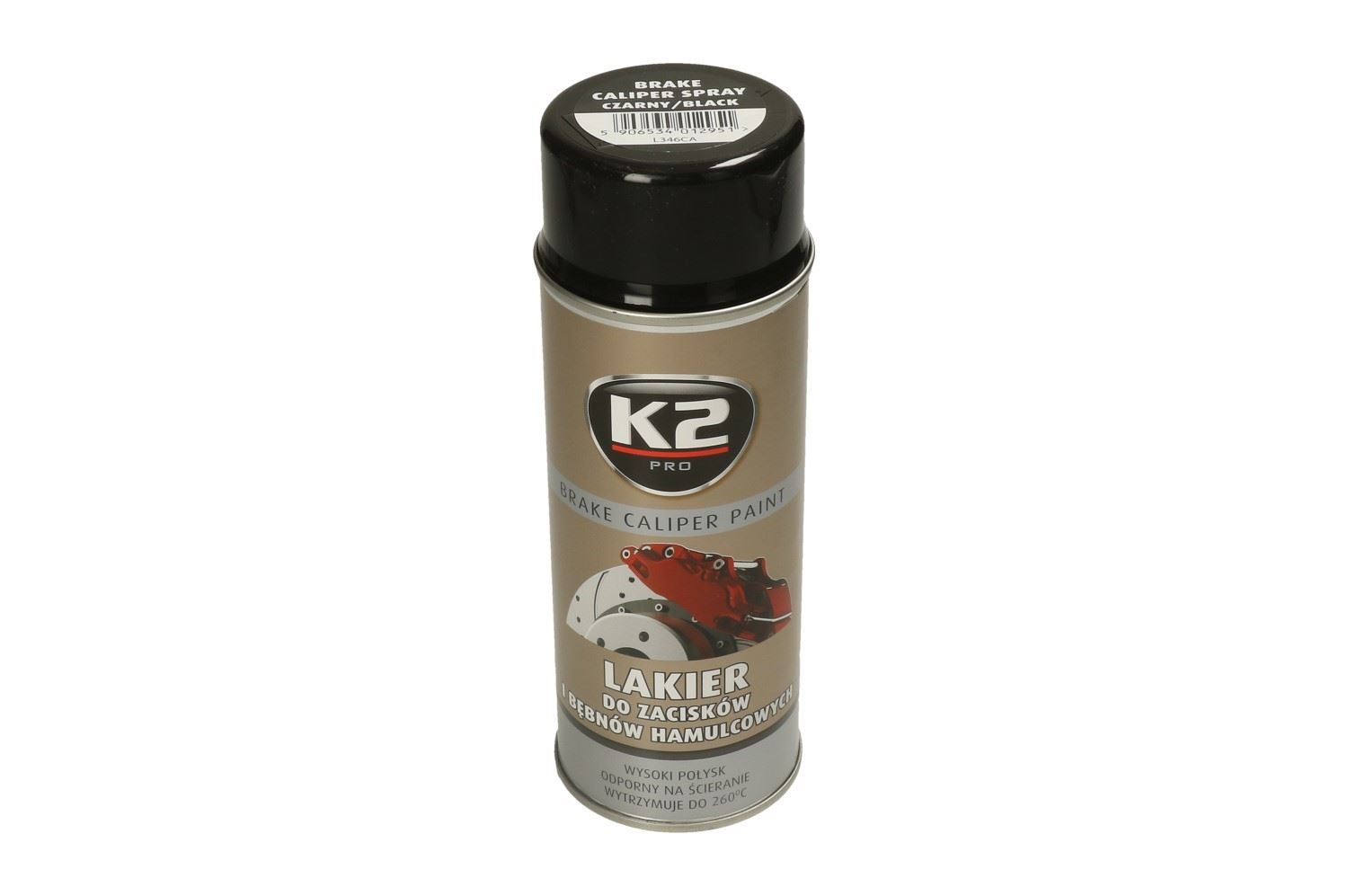 Lakier do Zacisków Hamulcowych czarny 400ML K2 L346CA  Lakier L346CA  K2