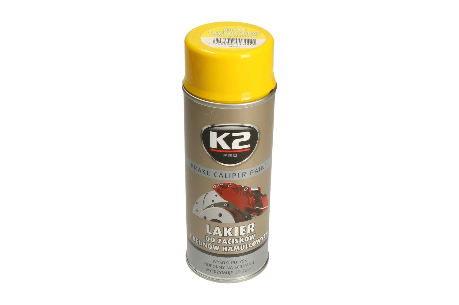 Lakier do Zacisków Hamulcowych -żółty 400ML K2 L346ZO  Lakier L346ZO  K2