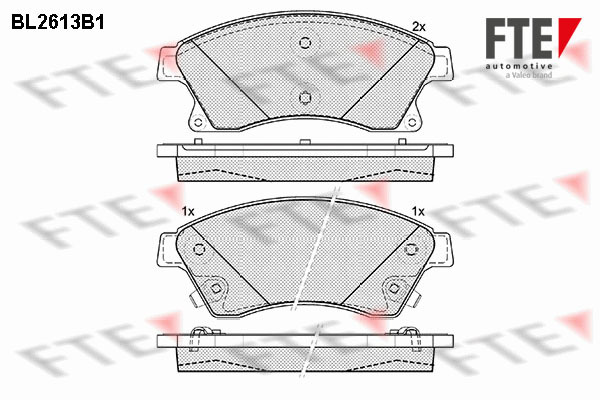 Klocki hamulcowe - komplet BL2613B1 FTE automotive GmbH