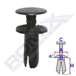 kołek montażowy C60450 ROMIX