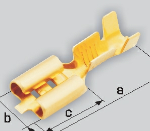 AKCESORIA KONEKTOR ZENSKI  4.8 (0.25-1) KONCOWKA IZOLOWANA CZERWONE SZT AC 4,8F1IZ CONNECT