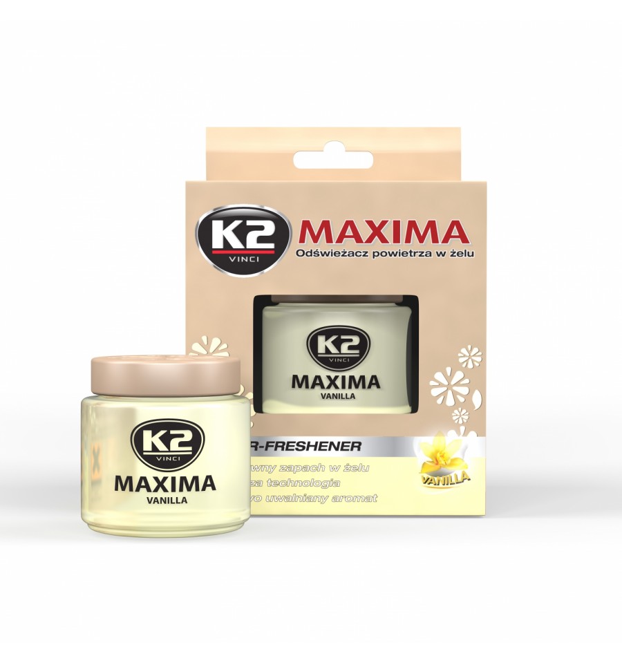 ZAPACH MAXIMA VANILLA 50ML EKSKLUZYWNY W ZELU DO AUTA I DOMU SZT INTER-GLOBAL V607 INTER-GLOBAL