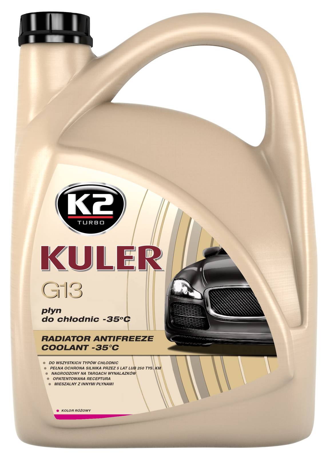 PLYN DO CHLODNIC KULER -35C ROZOWY    5L, NANO  G13 5L INTER-GLOBAL T205R INTER-GLOBAL