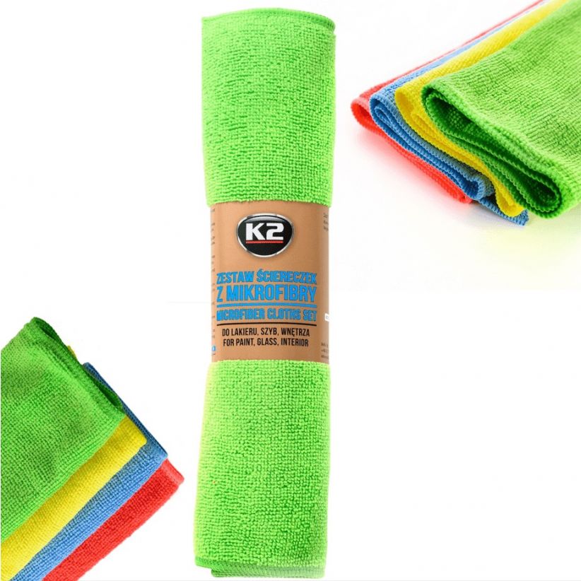 MYJNIA K2 ZESTAW SCIERECZEK Z MIKROFIBRY (4 SZT) 30X35 SZT INTER-GLOBAL K710 INTER-GLOBAL