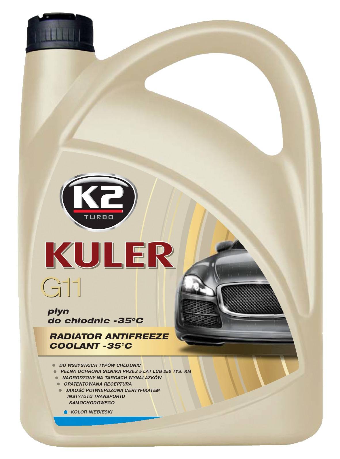 PLYN DO CHLODNIC KULER -35C NIEBIESKI      5L , NANO 5L INTER-GLOBAL T205N INTER-GLOBAL