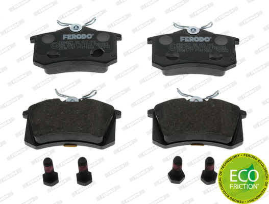 Klocki hamulcowe - komplet, PREMIER ECO FRICTION FDB1083 FERODO