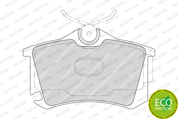 Klocki hamulcowe - komplet, PREMIER ECO FRICTION FDB1637 FERODO