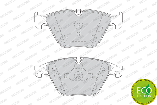 Klocki hamulcowe - komplet, PREMIER ECO FRICTION FDB4382 FERODO