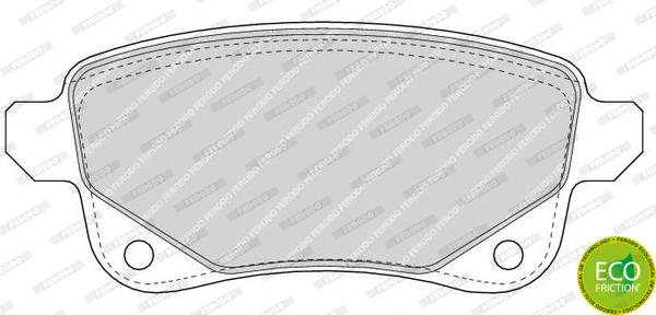 Klocki hamulcowe - komplet, PREMIER ECO FRICTION FDB4435 FERODO