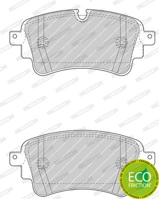 Klocki hamulcowe - komplet, PREMIER ECO FRICTION FDB4617 FERODO