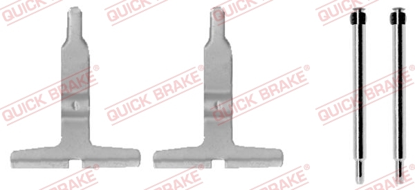 Zestaw akcesoriów, klocki hamulcowe 109-1217 Quick Brake ApS
