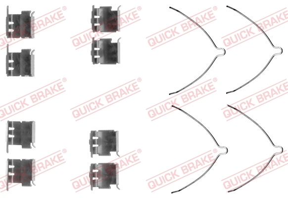 Zestaw akcesoriów, klocki hamulcowe 109-1289 Quick Brake ApS