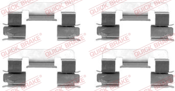 Zestaw akcesoriów, klocki hamulcowe 109-1293 Quick Brake ApS