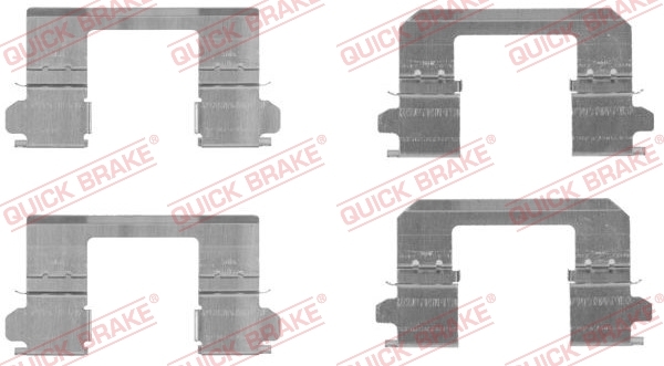 Zestaw akcesoriów, klocki hamulcowe 109-1736 Quick Brake ApS