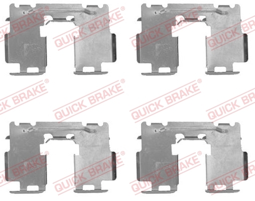 Zestaw akcesoriów, klocki hamulcowe 109-1760 Quick Brake ApS