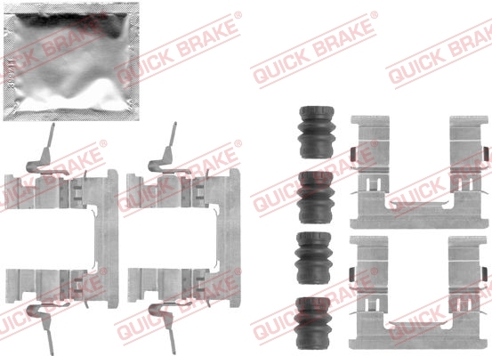 Zestaw akcesoriów, klocki hamulcowe 109-1853 Quick Brake ApS