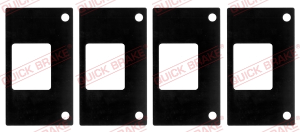 Folia tłumiąca dźwięki, klocek hamulcowy (tylna płytka) W1217 Quick Brake ApS