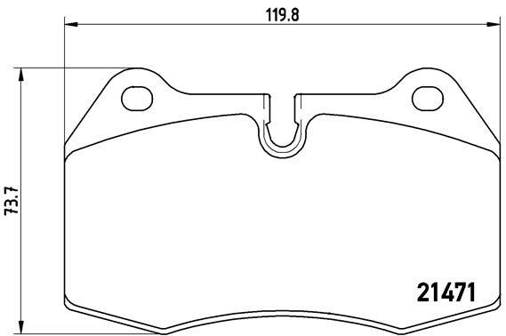 Klocki hamulcowe - komplet P 06 018 BREMBO