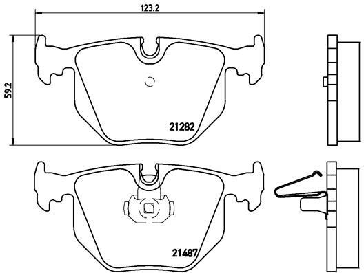 Klocki hamulcowe - komplet P 06 020 BREMBO