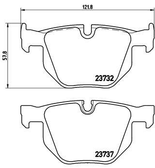 Klocki hamulcowe - komplet, BREMBO XTRA LINE P 06 033X BREMBO