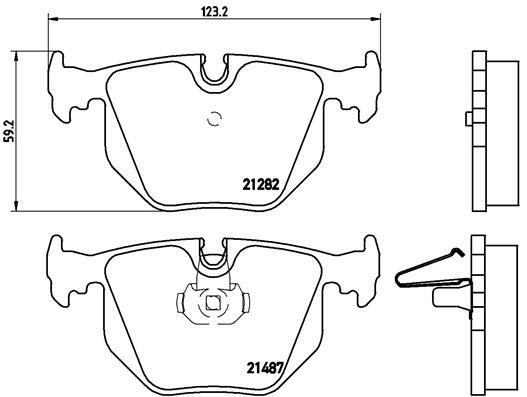 Klocki hamulcowe - komplet P 06 044 BREMBO
