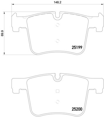 Klocki hamulcowe - komplet, BREMBO XTRA LINE P 06 075X BREMBO