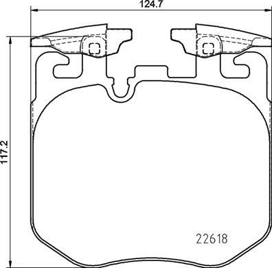 Klocki hamulcowe - komplet P 06 106 BREMBO