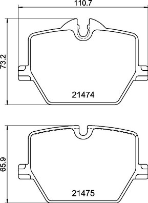 Klocki hamulcowe - komplet P 06 116 BREMBO