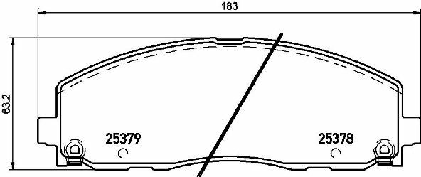 Klocki hamulcowe - komplet P 11 035 BREMBO