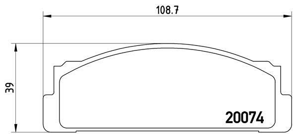 Klocki hamulcowe - komplet P 23 002 BREMBO